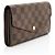 Portafoglio Sarah Damier Ebene Louis Vuitton Marrone - vista 2