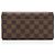Portafoglio Sarah Damier Ebene Louis Vuitton Marrone - vista 3
