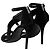 Le Silla Nieten-Ankle-Strap-Sandalen - '10s Schwarz - Ansicht 3