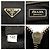 Bolsa mensageiro em nylon e couro Prada com logo triangular Tessuto Preto - vista 4
