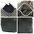 Bolsa mensageiro em nylon e couro Prada com logo triangular Tessuto Preto - vista 6