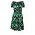 Blumarine Midi Grünes Blumen Kleid - 10er Jahre
