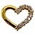 Autre Marque Pendente Cuore Au750 Top Diamante D'oro