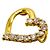 Autre Marque Pendente Cuore Au750 Top Diamante D'oro - vista 2