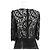 Dolce & Gabbana Dolce Gabbana Kleid aus Mischwolle mit floraler Spitze Schwarz - Ansicht 13