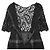 Dolce & Gabbana Dolce Gabbana Kleid aus Mischwolle mit floraler Spitze Schwarz - Ansicht 8