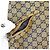 Calças acolchoadas em jacquard com monograma GG da Gucci Amarelo Azul marinho - vista 4