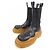 Bottega Veneta Lederstiefel Braun Schwarz - Ansicht 3