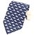 Hermès Hermes Dolphin print Silk Tie Red Blue