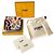 Fendi Falena Leder Bi-Fold Geldbörse FF Squared Mehrfarben