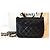 Timeless Bolsa de mão Chanel em couro de cordeiro preto - vista 9
