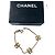 Bracciale Chanel con strass dorato D'oro
