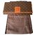 Cartera Céline Triomphe Marrón de Cuero Castaño