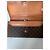 Cartera Céline Triomphe Marrón de Cuero Castaño - vista 7