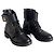 Botas de cuero Wonderland Ranger de Louis Vuitton Negro