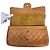 Borsa a Spalla in Pelle Beige Matelassé Chanel - vista 8