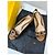 Sandali con Zeppa FENDI Zeppa Zucca – NUOVI – Set Completo Beige Caramello Cammello - vista 3