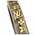 Bracciale Inclusion TPM Monogram M65867 di Louis Vuitton Marrone D'oro - vista 7
