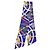 Bufanda de seda Hermès Maxi Twilly Cavalcadour Multicolor Púrpura - vista 3