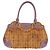 Borsa a Mano Gancini Salvatore Ferragamo Rattan Beige Argento Auth 154682V - vista 2