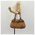 Borsa a Mano Gancini Salvatore Ferragamo Rattan Beige Argento Auth 154682V - vista 28