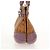 Borsa a Mano Gancini Salvatore Ferragamo Rattan Beige Argento Auth 154682V - vista 3