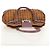 Borsa a Mano Gancini Salvatore Ferragamo Rattan Beige Argento Auth 154682V - vista 6