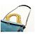 LOEWE V Anagram Borsa a Spalla con Catena Pelle Suede 2in1 Blu Argento Auth 154755V - vista 15