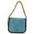 LOEWE V Anagram Borsa a Spalla con Catena Pelle Suede 2in1 Blu Argento Auth 154755V - vista 2