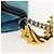 LOEWE V Anagram Borsa a Spalla con Catena Pelle Suede 2in1 Blu Argento Auth 154755V - vista 9