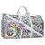 LOUIS VUITTON Borsa Keepall Bandoulière 50 Monogram Comics M21863 Auth LV 95131SM Bianco