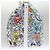 LOUIS VUITTON Borsa Keepall Bandoulière 50 Monogram Comics M21863 Auth LV 95131SM Bianco - vista 4