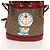 Gucci Mini Bucket Bag Doraemon Micro GG Supreme aus PVC Beige 647801 Auth 157883SM Golden - Ansicht 14