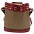 Gucci Mini Bucket Bag Doraemon Micro GG Supreme aus PVC Beige 647801 Auth 157883SM Golden - Ansicht 2