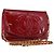 CHANEL COCO Borsa a Spalla Mark Chain Pelle Verniciata Rossa Oro CC Auth 165902A Rosso D'oro