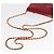 CHANEL COCO Borsa a Spalla Mark Chain Pelle Verniciata Rossa Oro CC Auth 165902A Rosso D'oro - vista 7