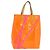 LOUIS VUITTON Borsa Reade MM Monogram Vernis Fluo Arancione Rosa M91902 Auth 169293V - vista 13