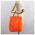 LOUIS VUITTON Borsa Reade MM Monogram Vernis Fluo Arancione Rosa M91902 Auth 169293V - vista 21