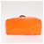 LOUIS VUITTON Borsa Reade MM Monogram Vernis Fluo Arancione Rosa M91902 Auth 169293V - vista 5