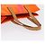 LOUIS VUITTON Borsa Reade MM Monogram Vernis Fluo Arancione Rosa M91902 Auth 169293V - vista 7