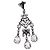 LOUIS VUITTON Pendente LV Chandelier Metallo Argento M02180 LV Auth 118796SM - vista 10