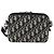 Borsa a Spalla in Tela Trotter Christian Dior Navy Argento Auth 121172SAM Blu navy - vista 2