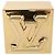 BOÎTE Metalgram Monogram LOUIS VUITTON métal or GI1139 LV Auth 124053SM Doré - vue 13