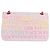 CHANEL Matelassé 25 Bolsa de Ombro com Corrente Tweed Rosa Dourado CC Auth MX484SM - vista 3