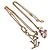 COLLANA SUPER PIATTA IN METALLO ORO LOUIS VUITTON LVxTM 2 M02499 LV Auth 127723SM