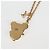 COLLANA SUPER PIATTA IN METALLO ORO LOUIS VUITTON LVxTM 2 M02499 LV Auth 127723SM - vista 11