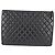 CHANEL Clutch in tweed Nero Argento CC Auth 127554SAM - vista 2