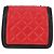 CHANEL Borsa a Spalla Matelassé in Pelle di Agnello Rossa Argento CC Auth 127167SAM Rosso - vista 2
