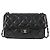 CHANEL Borsa a Spalla Matelassé in Pelle Caviar Nera CC Auth 127322SAM Nero - vista 13