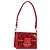 LOUIS VUITTON Mini Borsa a Spalla Dauphine in Pizzo Monogramma Rossa M20359 Auth 127494SM Rosso
